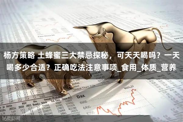 杨方策略 土蜂蜜三大禁忌探秘，可天天喝吗？一天喝多少合适？正确吃法注意事项_食用_体质_营养