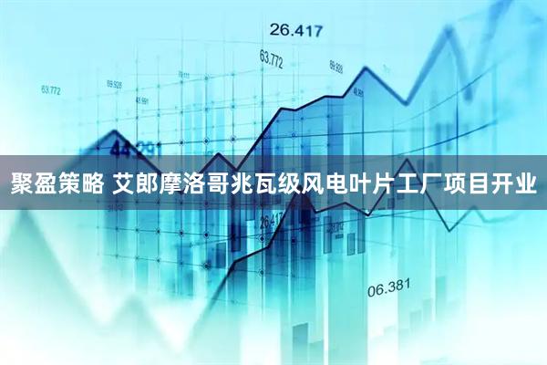 聚盈策略 艾郎摩洛哥兆瓦级风电叶片工厂项目开业